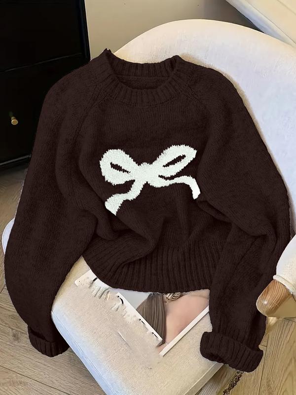 GRACIET - Bow Knit Sweater for Fall