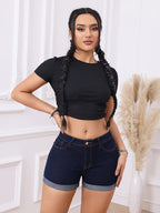 ISALINE™ - Casual Everyday Denim Shorts