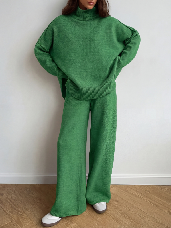 BEATRIXT - Turtleneck Sweater & Wide Leg