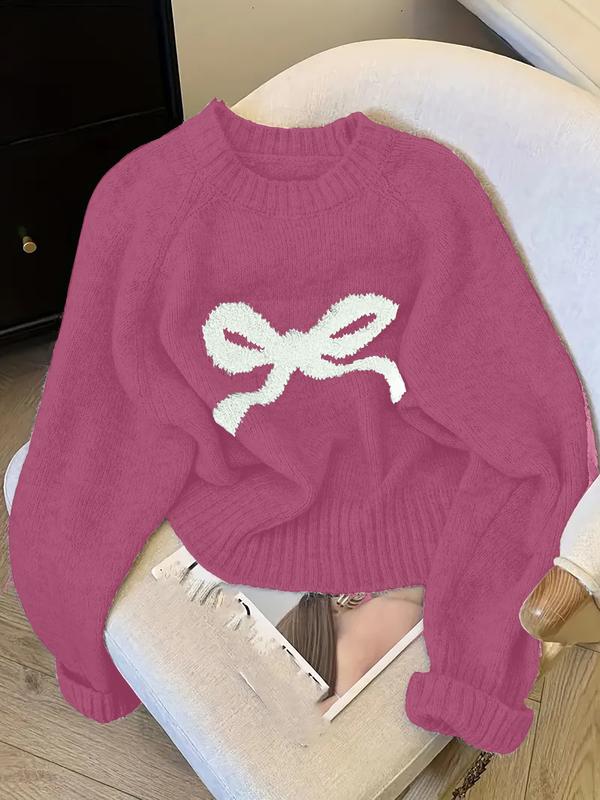 GRACIET - Bow Knit Sweater for Fall
