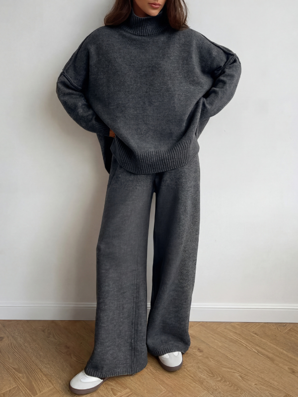 BEATRIXT - Turtleneck Sweater & Wide Leg