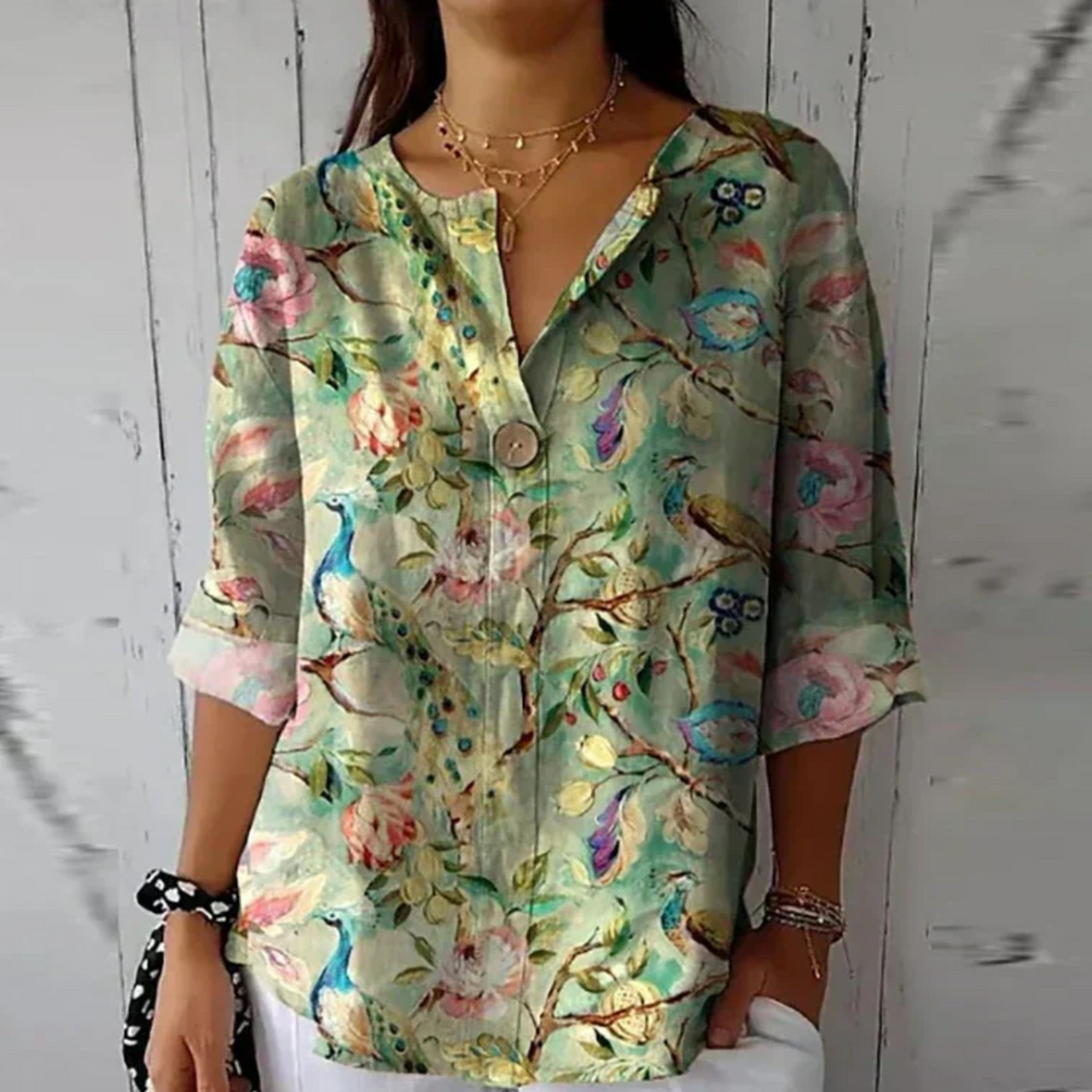 Aaliyah™ Chic Floral Print Blouse