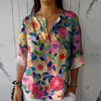 Aaliyah™ Chic Floral Print Blouse