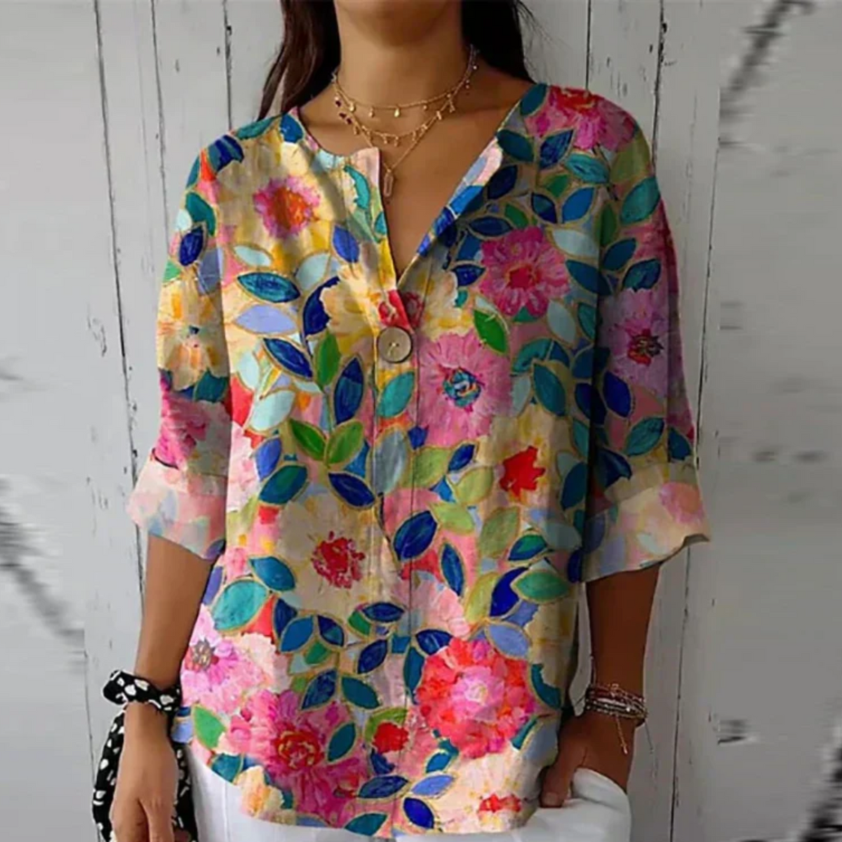 Aaliyah™ Chic Floral Print Blouse