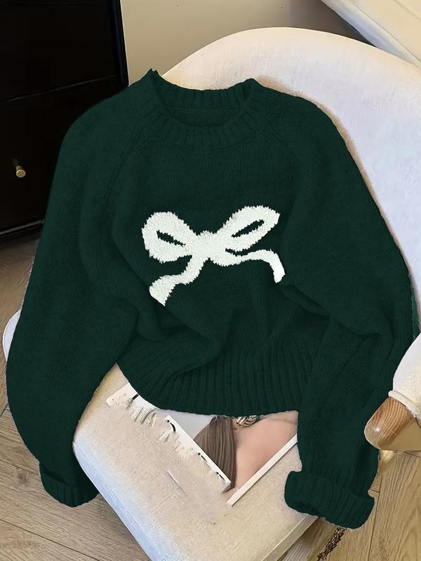 GRACIET - Bow Knit Sweater for Fall