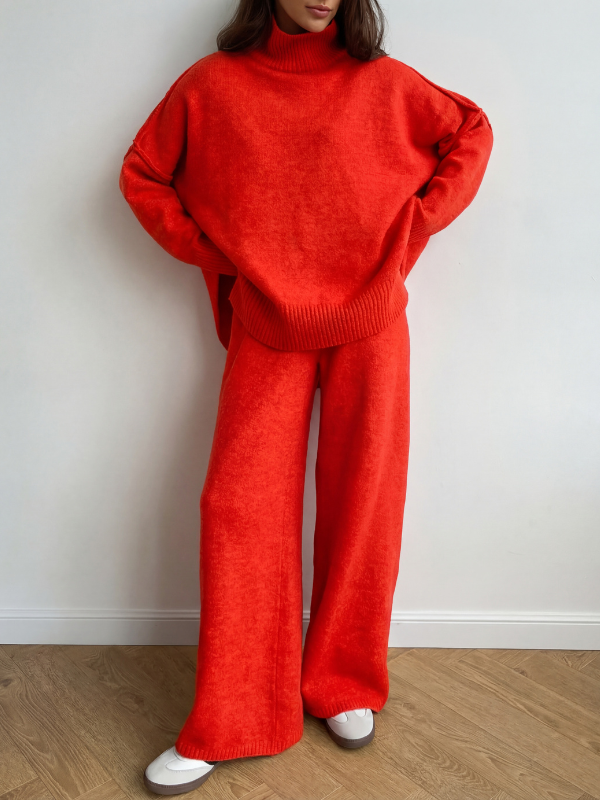 BEATRIXT - Turtleneck Sweater & Wide Leg