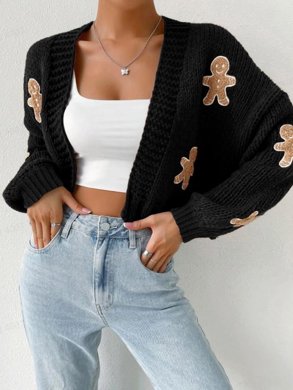 HEIDIT - Open Front Knit Cardigan