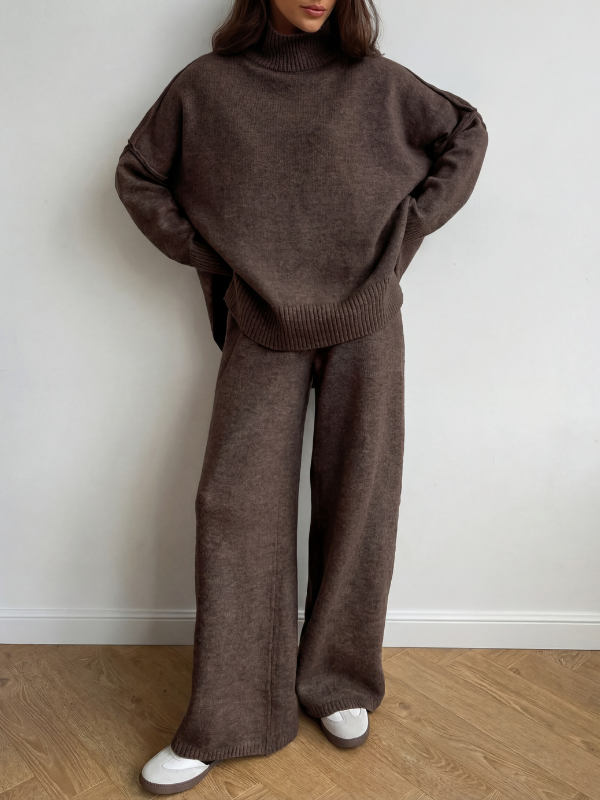 BEATRIXT - Turtleneck Sweater & Wide Leg