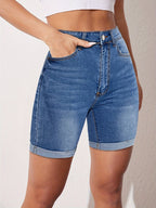 RAPHAELLE™ - Stretch-Fit Bermuda Jean Short