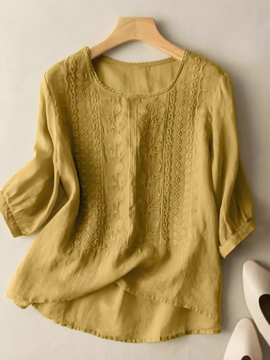 Violet™ Embroidered Boho Blouse