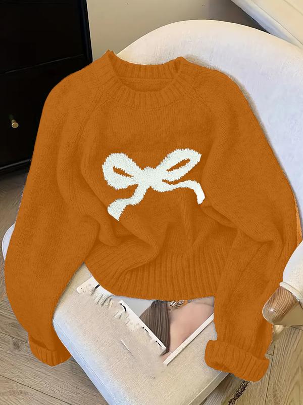 GRACIET - Bow Knit Sweater for Fall