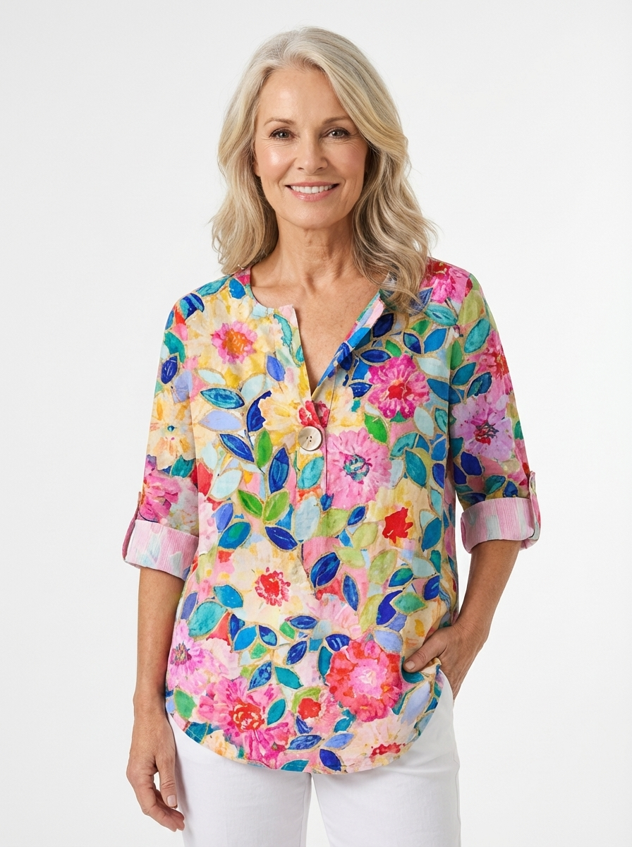 Aaliyah™ Chic Floral Print Blouse