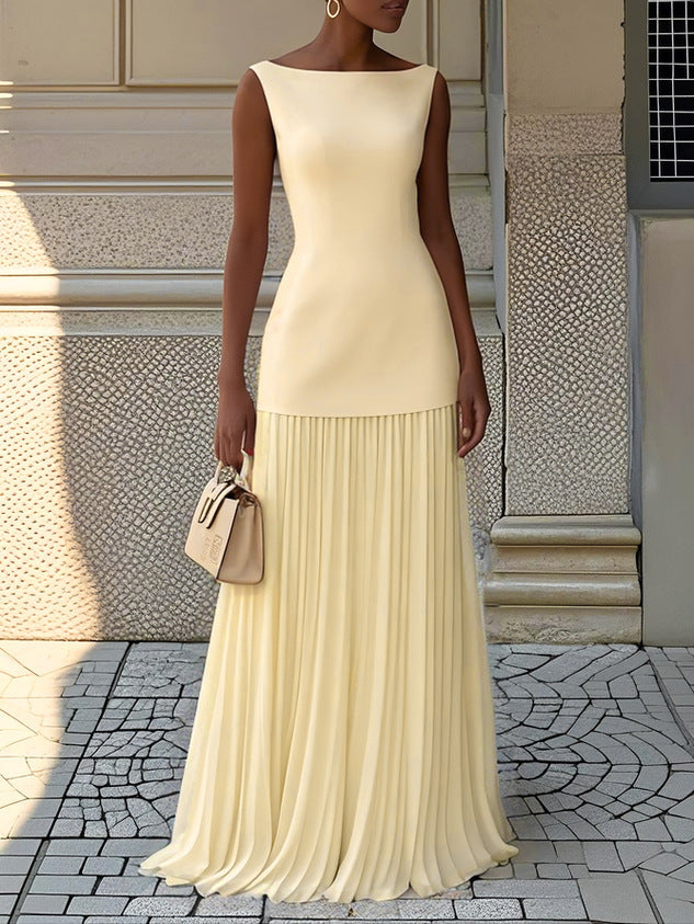 Shania™ Pleated Maxi Dress