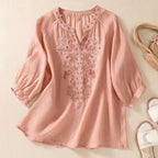Sophie™ Embroidered Cotton Floral Blouse