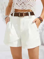 MÉLANIE™ - Chic High-Waist Shorts