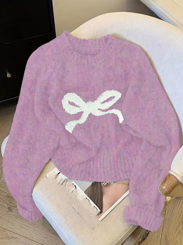 GRACIET - Bow Knit Sweater for Fall
