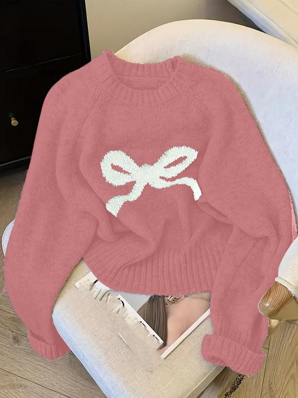 GRACIET - Bow Knit Sweater for Fall